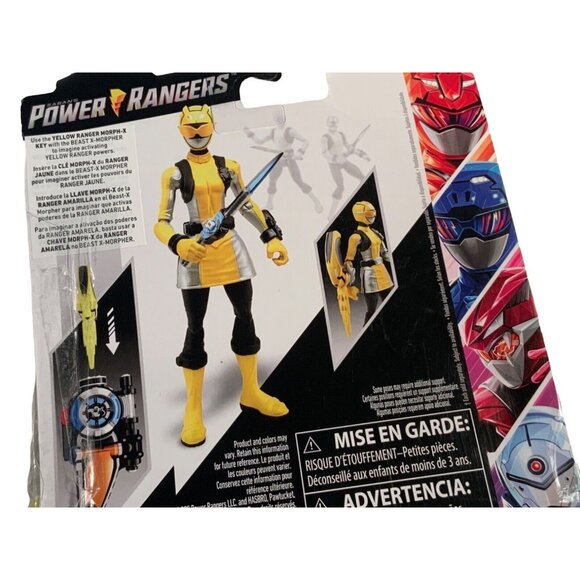 Sabans Power Rangers Beast Morphers Yellow Ranger Action Figure With Accessories - Picture 5 of 8